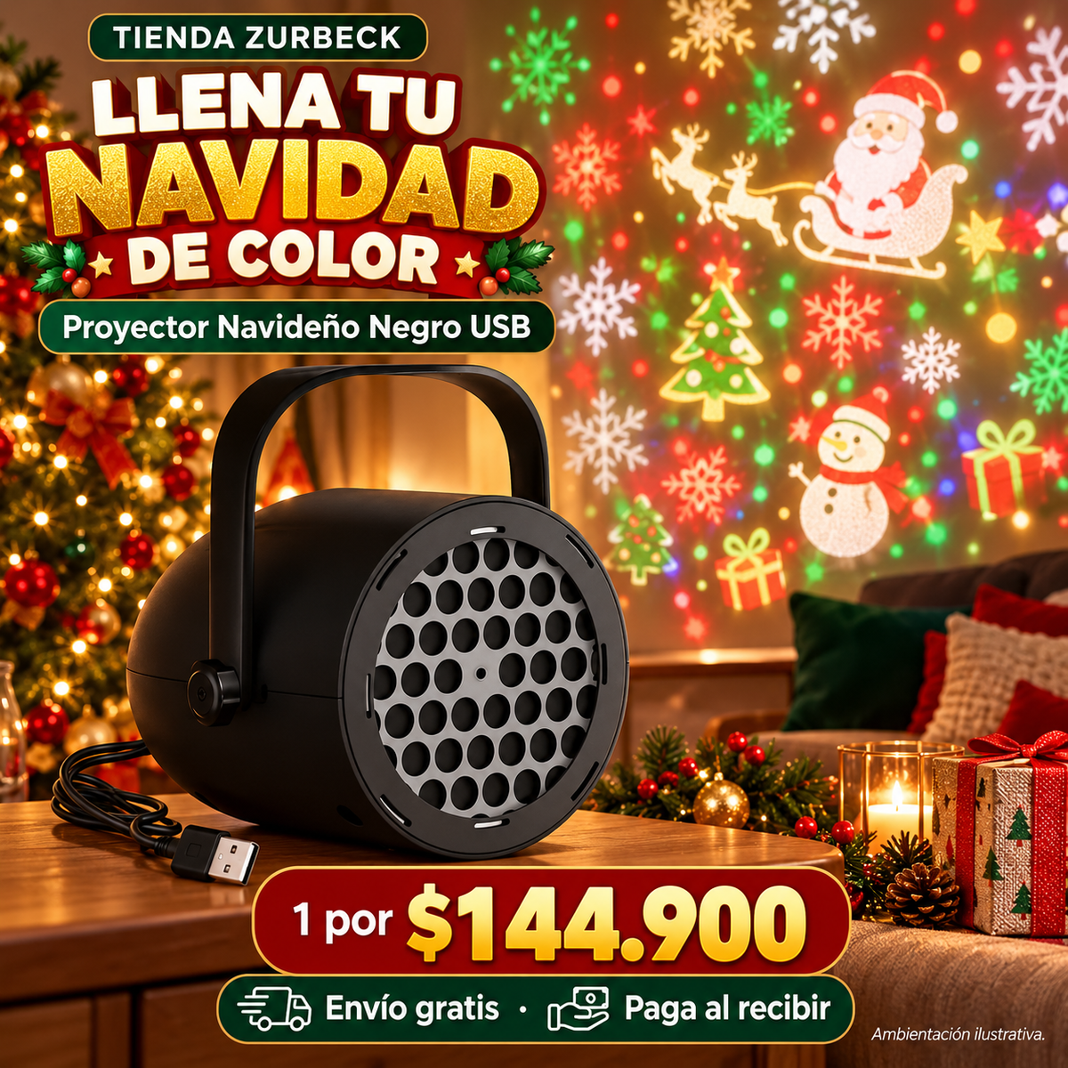 Proyector Navideño Magico
