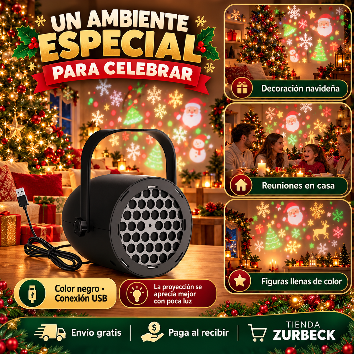 Proyector Navideño Magico