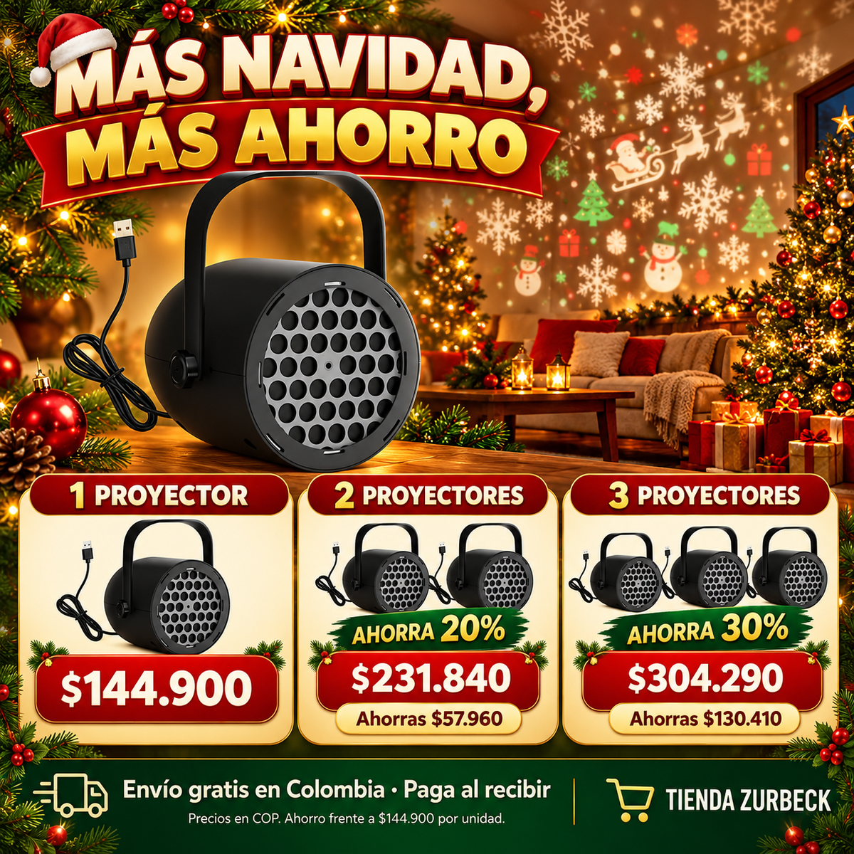 Proyector Navideño Magico